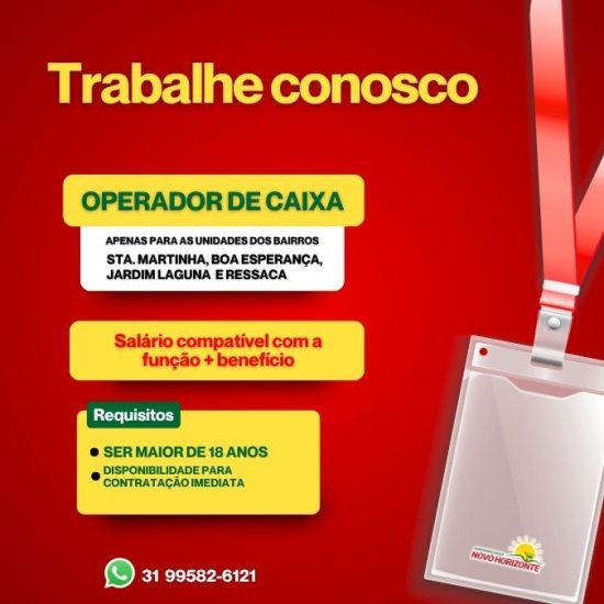 1080x1080 VAGA DE EMPREGO - 092026 NH